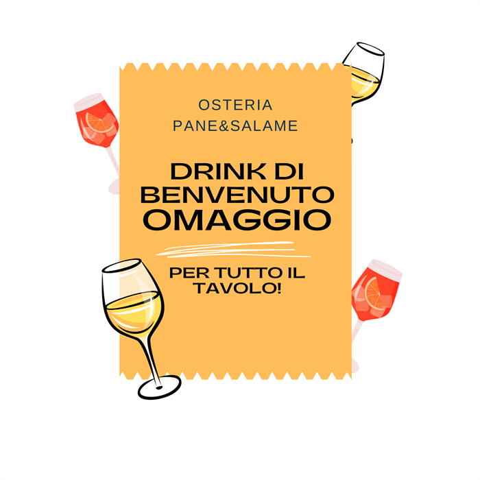 Coupon BENVENUTO-COCKTAIL/BOLLICINE